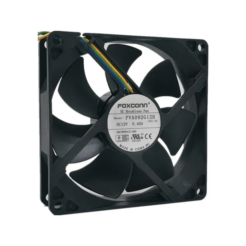 New CPU Cooling Fan For Foxconn PVA092G12H DC12V 0.40A PWM Temperature Controlled Large Air Volume Fan