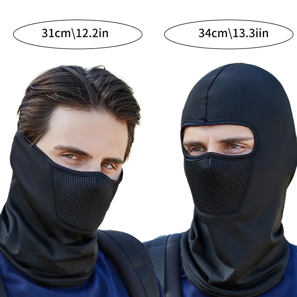 2024 Outdoor Mens Hiking Cycling Mask Scarf Breathable Neck Gaiter Sport Motorcycle Summer Sun Ultra UV Protection Face Cover