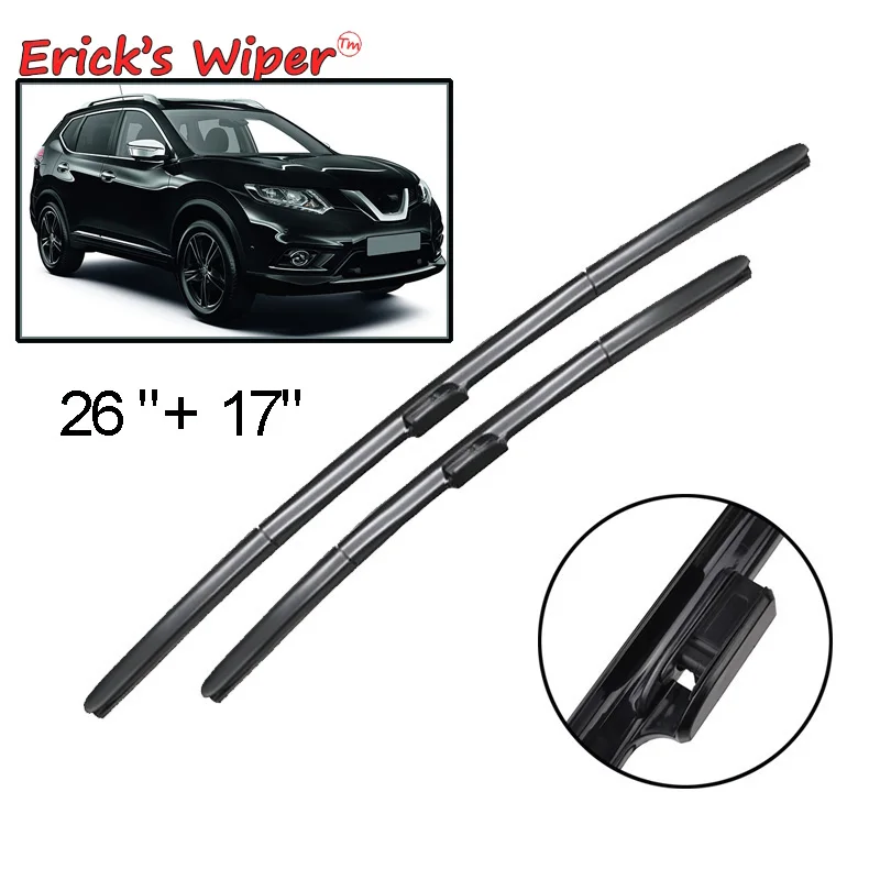 Erick\'s Wiper LHD Front Wiper Blades For Nissan X-Trail Rogue T32 2013 - 2020 Windshield Windscreen Window Rain Brushes 26\