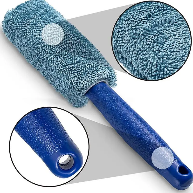 1pc Car Tire Brush Wheel Cleaning Tools Rim Scrubber Cleaner Auto Detailing Brush Washing Tool For Home Truck Motorcycle Bicycle