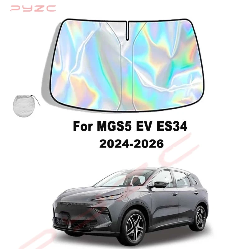 

For MGS5 EV ES34 2024-2026 Car Windshield Sunshade Cover Front Window Sun Shade Visor Auto Interior UV Protection