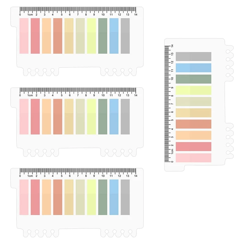 4 Blatt 800 Stück farbige Flaggen-Index-Register karten, Haustier-Index-Register karten mit Lineal beschreibbaren Sticky-Index-Register karten