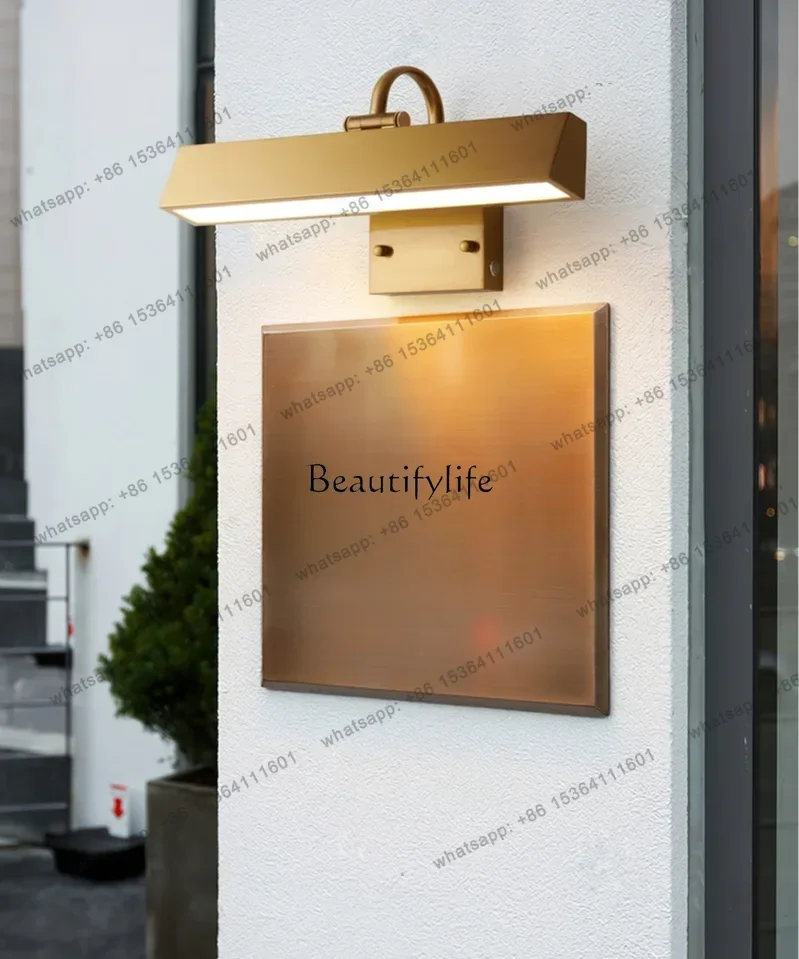X4  Outdoor wall villa courtyard door number atmosphere luminous object illumination