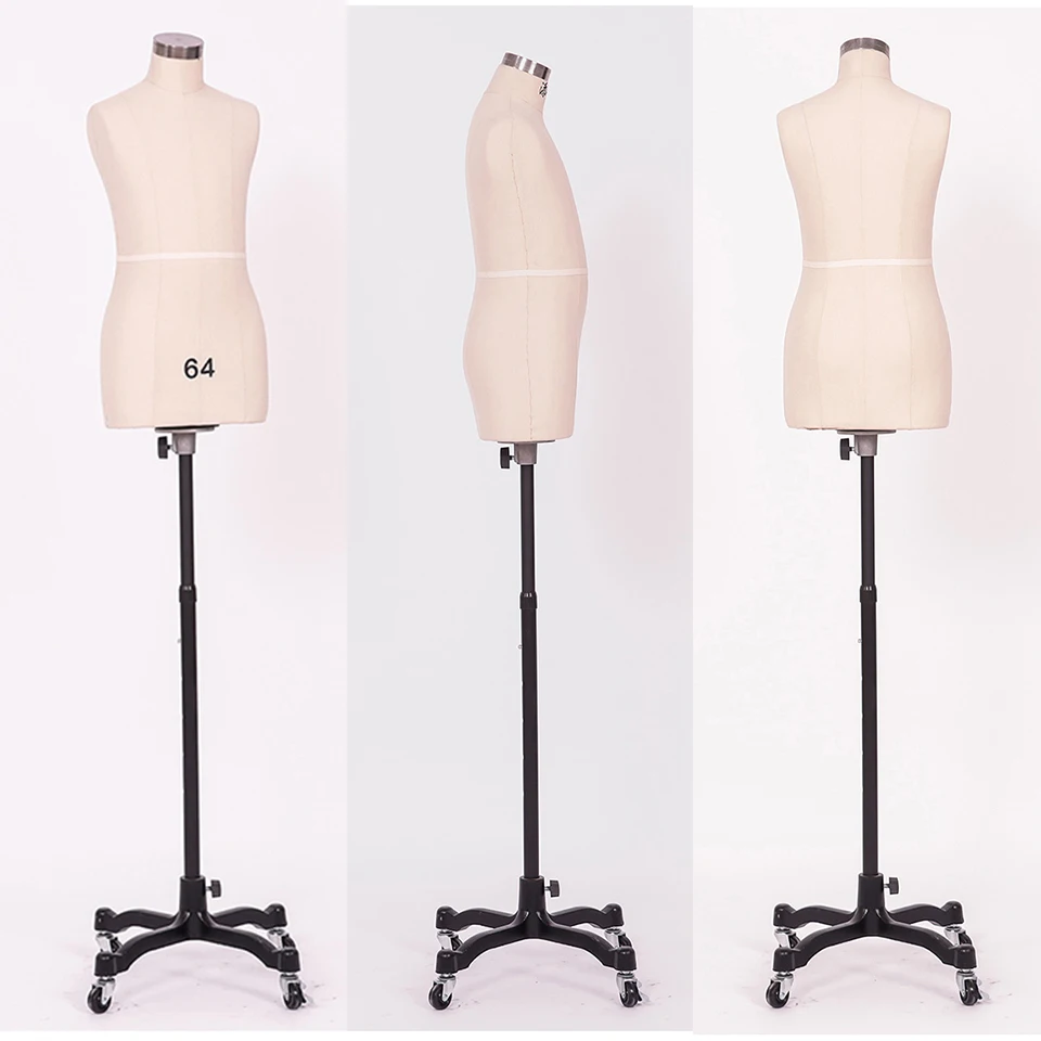 PU Foam Kids Sewing Half-body Mannequin Factory Direct Selling the Professional Design Tailoring Mannequin No Arms EU & US Size