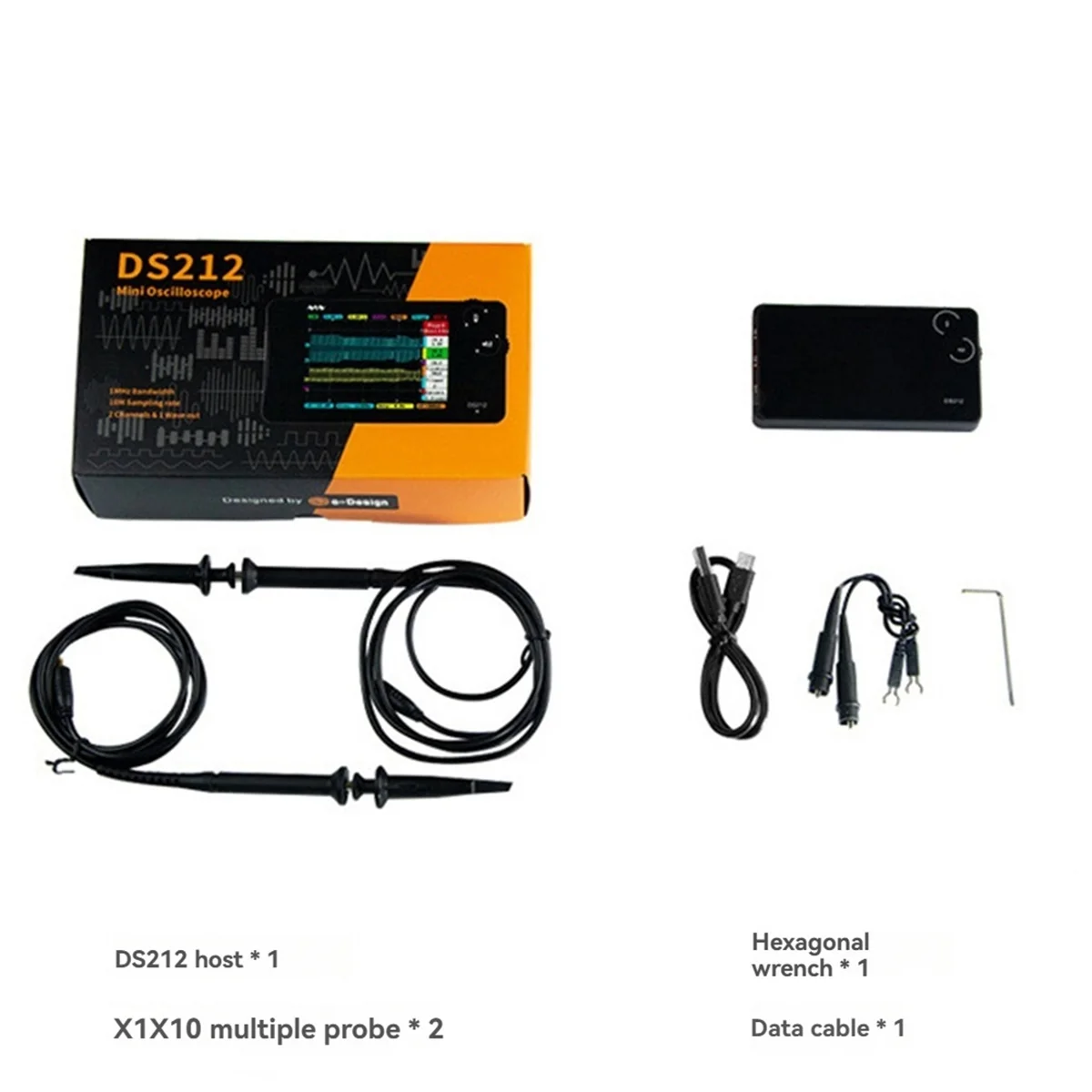 DS212 Digitales Oszilloskop, 2 Kanäle, 10 MSa/S, maximale Abtastrate, Mini-Smart-Handoszilloskop für die Autoreparatur – OldTree