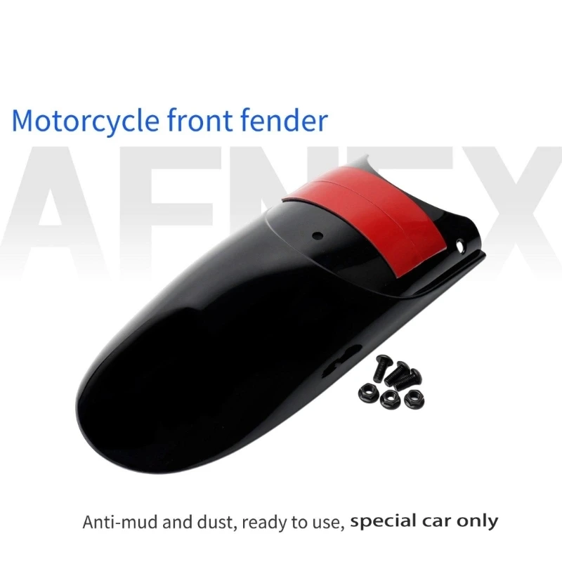 M76E Road Use Kotflügelverlängerung vorne für XL883 XL1200 Motorräder, glänzendes schwarzes ABS 30 Kantenverlängerung mit – Detail 1
