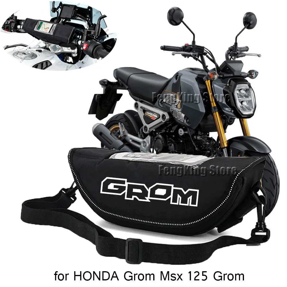 

Motorcycle Handlebar Bag Sports Steering Wheel Navigation Bag Waterproof for HONDA Grom Msx 125 Grom 125 grom