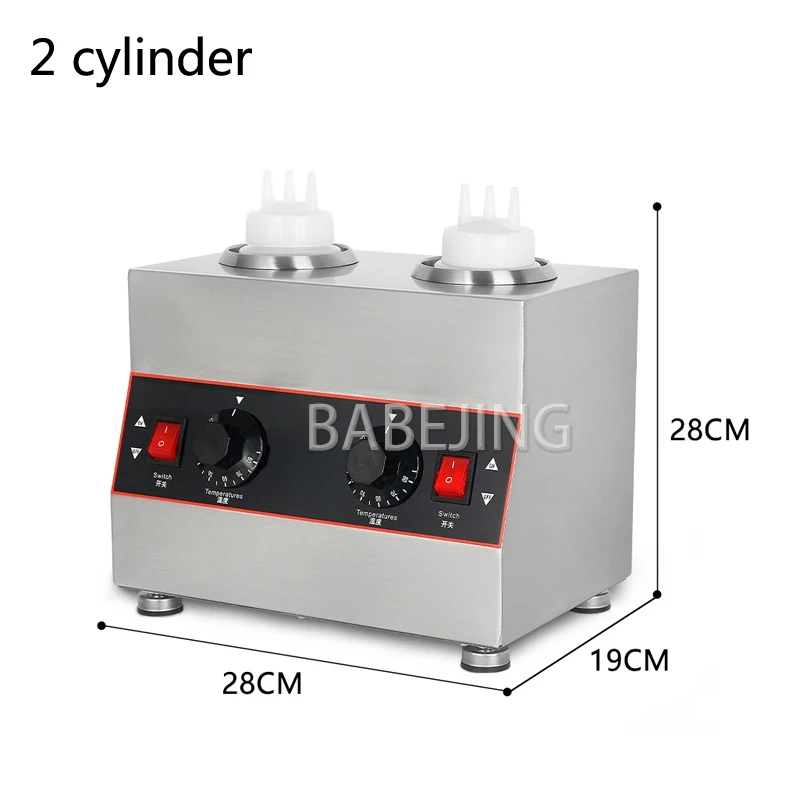 BABEJING Commercial Multifunctional Sauce Heater, Electric Cheese Chocolate Sauce Heater, Stainless Steel Dispensing Machine
