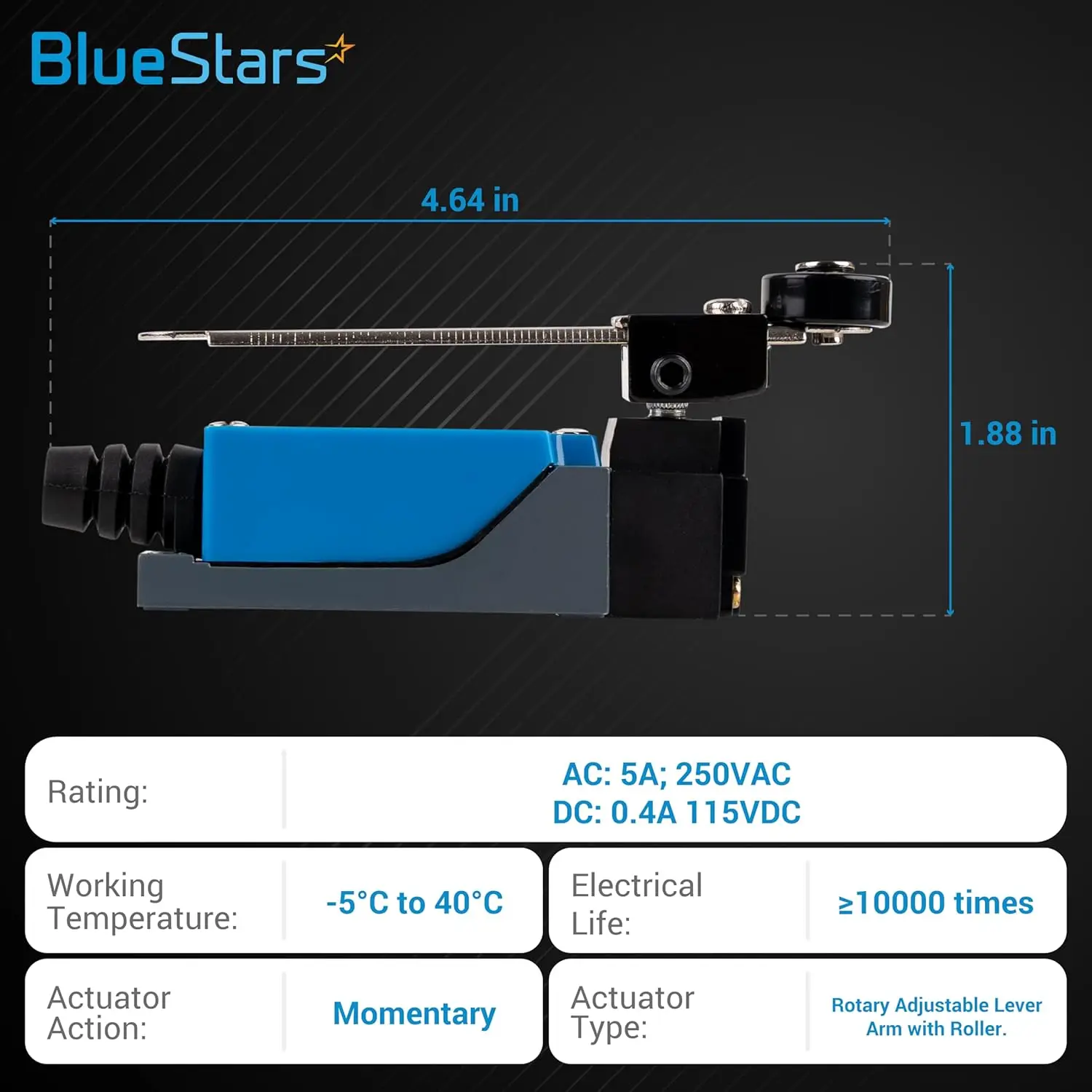 5 قطعة ME-8108 لحظة الأسطوانة رافعة الذراع الحد التبديل NC-NO التيار المتناوب 250 فولت 5A تيار مستمر 115 فولت 0.4A لجهاز التوجيه مطحنة CNC