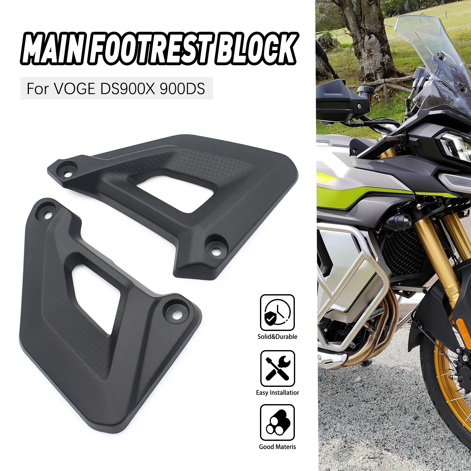 

Motorcycle Footrest Block Replacement Main Footpedal Blocks Pedal Support Accessories For Voge DS900X 900DS 900DSX 900
