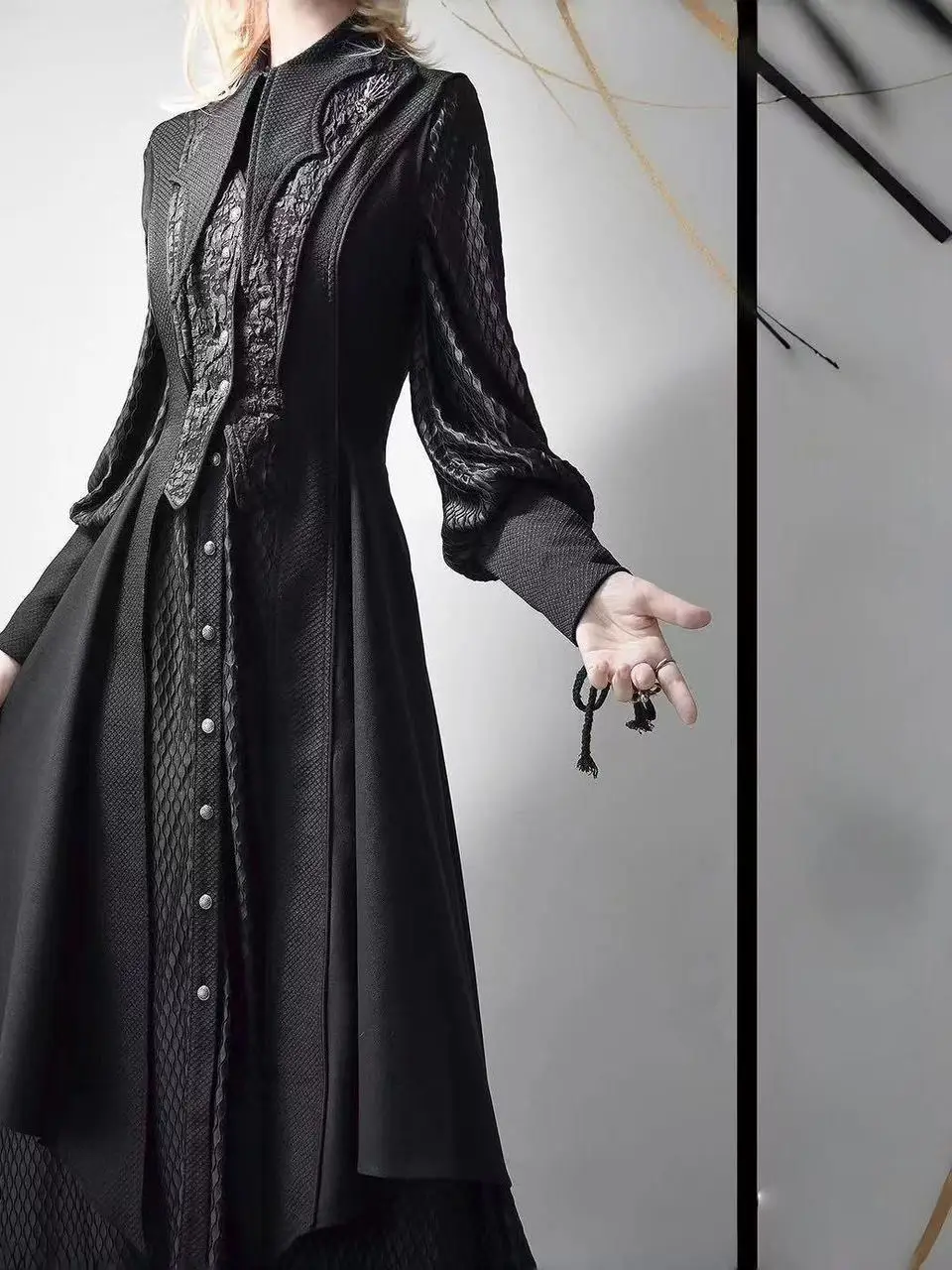 

Gothic Sle loween Ladies Dr Dragon Lolita Prince Suit Long Skirt k Beau Ele Women's Clothing Faionable Outfit