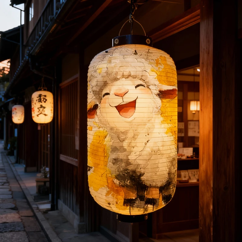 

Chinese Traditional Cloth Lantern 12 Chinese Zodiac Signs Pattern Lantern Restaurant New Year Party Outdoor Decor Ornaments