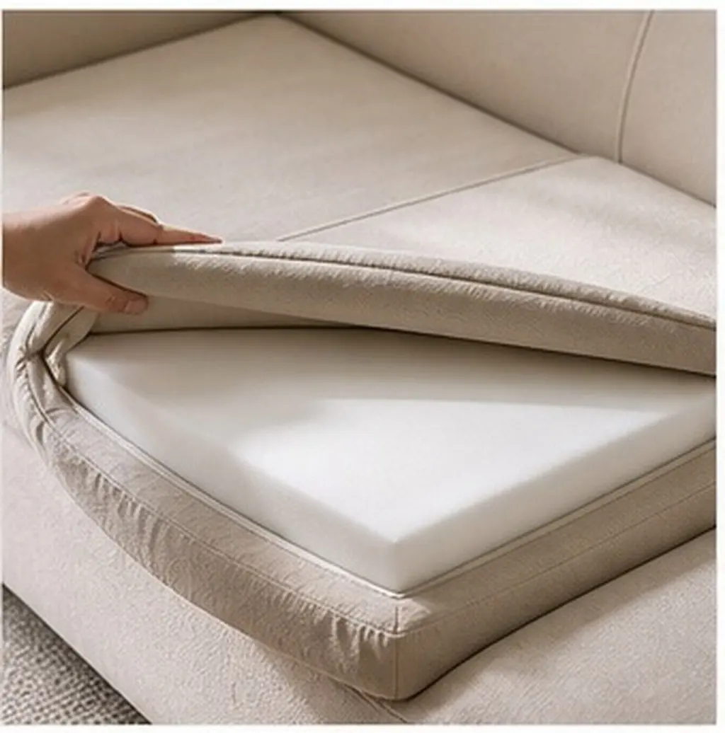 High-Density Sag Repair Sofa Support Cushion Curved Furniture Seat Cushion Insert Replacement 20x20 for Couch Loveseat Chair