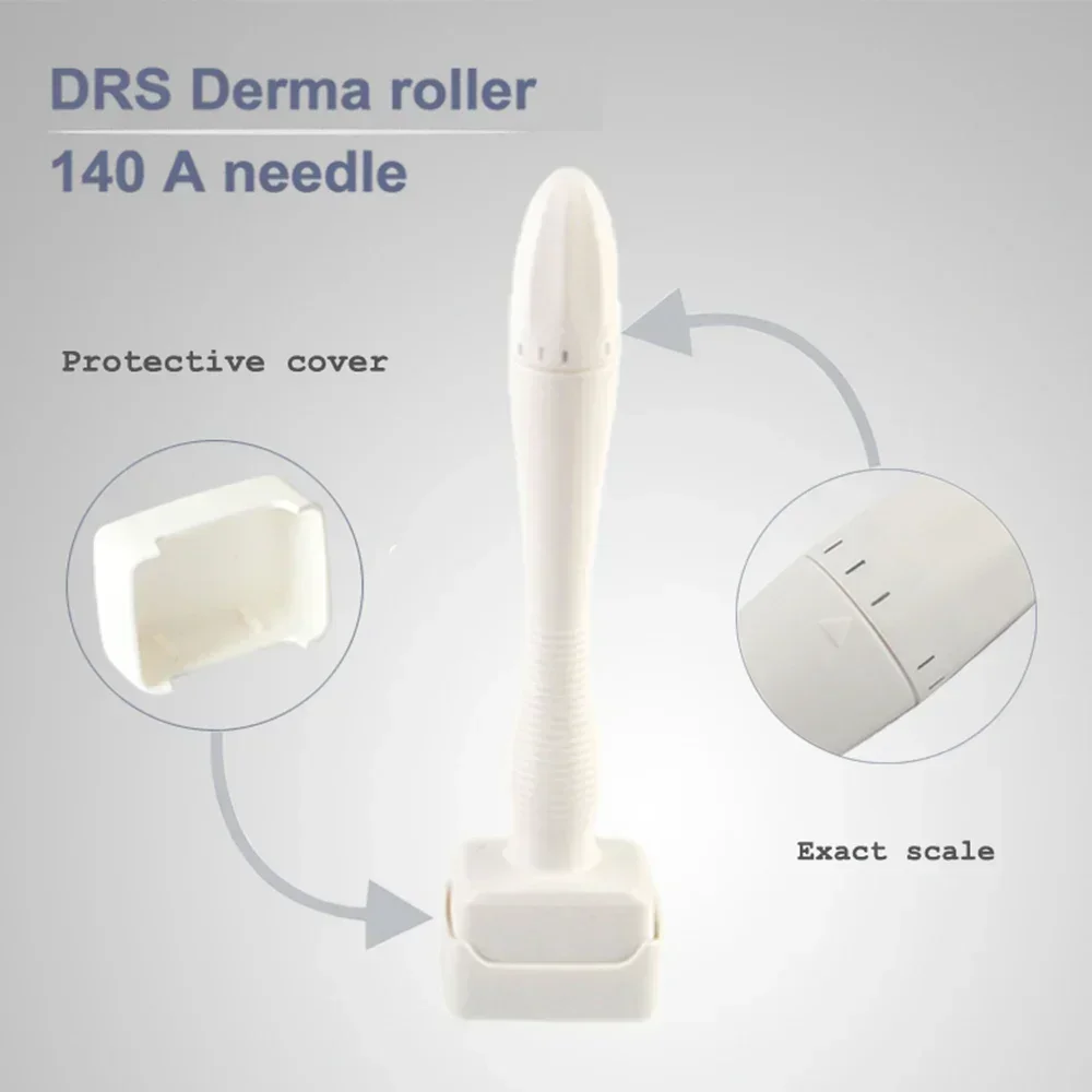 0,2mm Derma Stamp Roller DRS140A&140A mit Einstellbarer Nadellänge 140 Nadeln Mikronadel Derma Pen Rolling Dermastamp für Schönheit und Hautpflege – Detail 5