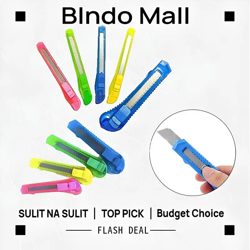 Multipurpose 12pcs Cutter Knife Big And Small For Home Garden Office And Art Supplies