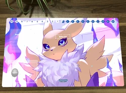 Digimon Duel Playmat Renamon tappetino da gioco per carte collezionabili DTCG TCG CCG tappetino per Mouse tappetino da tavolo tappetino da gioco tappetino per Mouse borsa gratuita