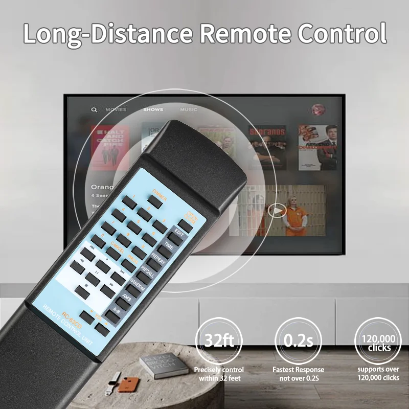 RC-63CD para reemplazo de Control remoto Philips Marantz, para reproductor de CD Philips Marantz CD-15 CD-40 CD-43 CD-53 CD-63 CD-67 CD-74