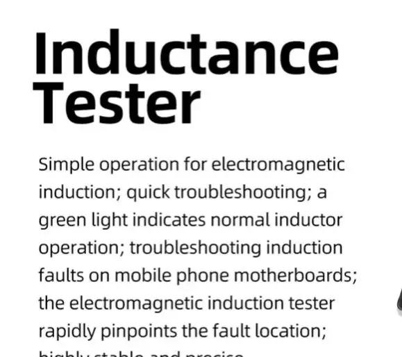 

DC5V Capacitance Inductance Tester Battery Sensing Board Repair Electromagnetic Induction Quick Fault Diagnosis Type C Interface