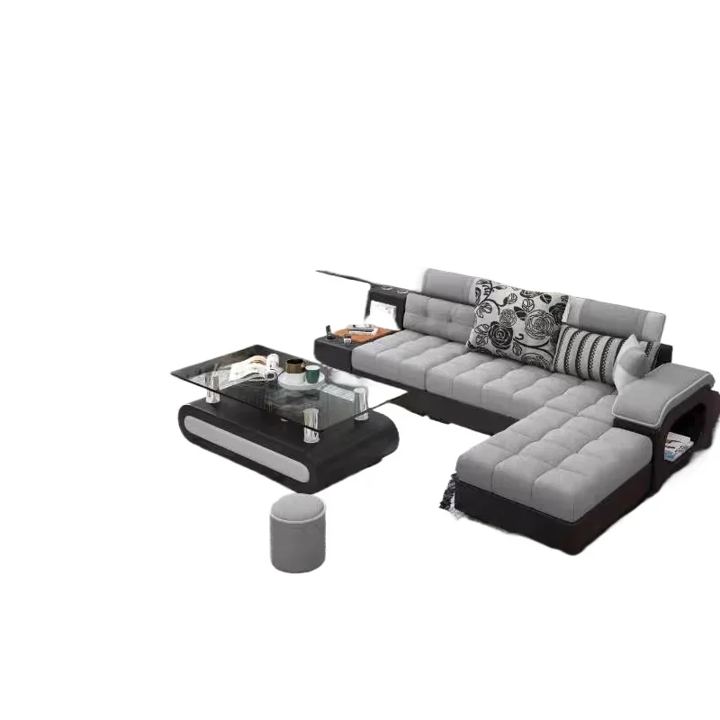 

New simple modern living room fully furnished furniture combination, sofa