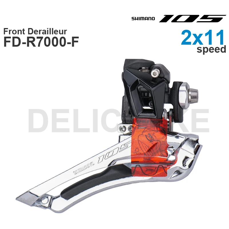 SHIMANO 105 R7000 2x11 Speed - Front Derailleur FD-R7000-F - Brazed-On Mount - Road bike - 2x11-speed Genuine parts