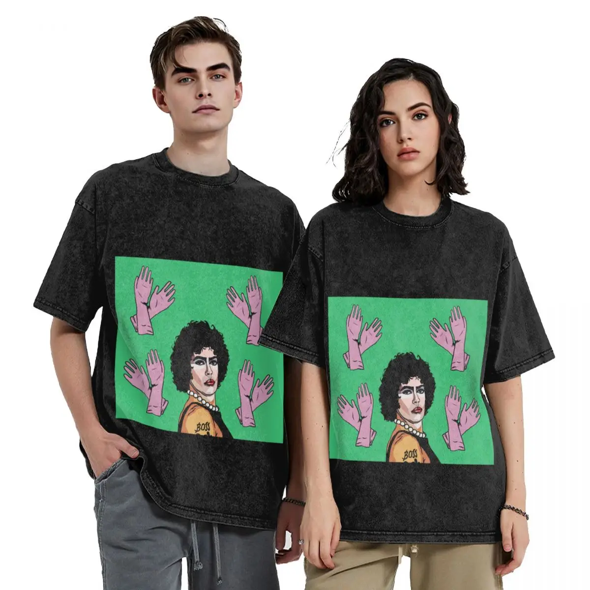 

Frank N Furter loves gloves T-Shirt customs design your own vintage t shirts blue archive mens tall t shirts