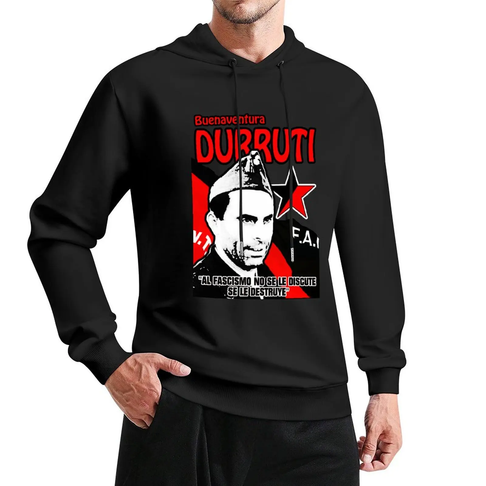 

DURRUTI CNT/FAI Pullover Hoodie hooded shirt tracksuit