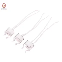 3Pcs MR16 GU5.3 G5.3 Socket MR16 Socket Lamp Holder With Bracket LED Halogen Gu5.3 Light Socket White 10cm Silicone Cable