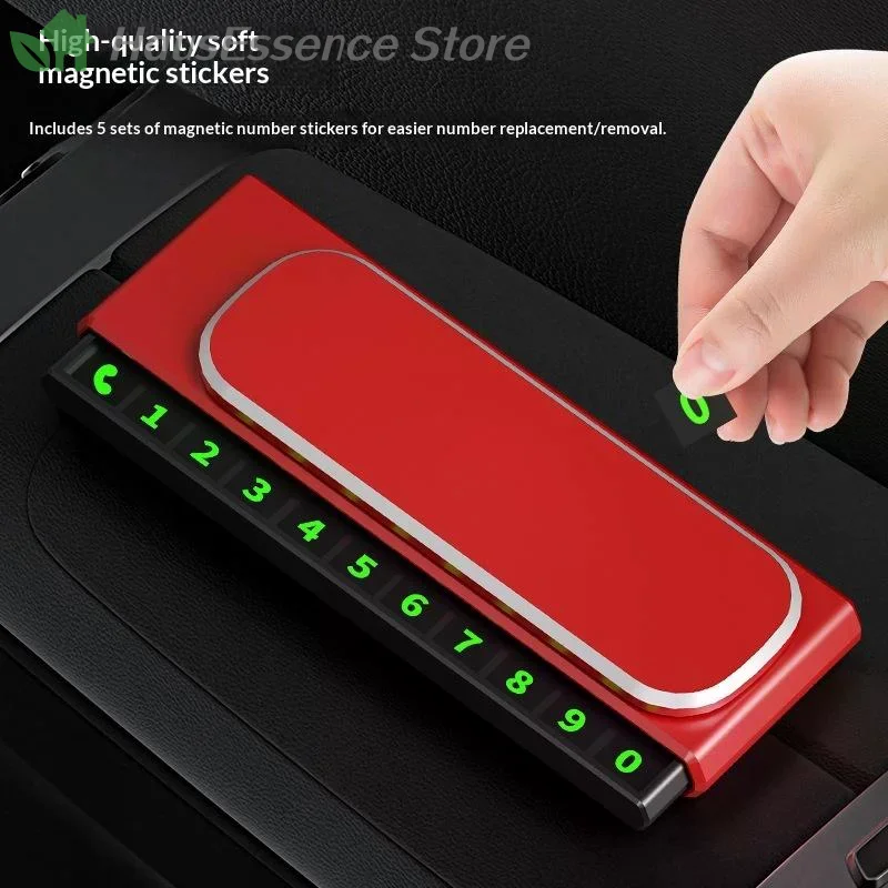 ※Temporary Parking Phone Number Plate Hidden Telephone Number Car Park Stop Card Automobile Accessories High Quality - view 2