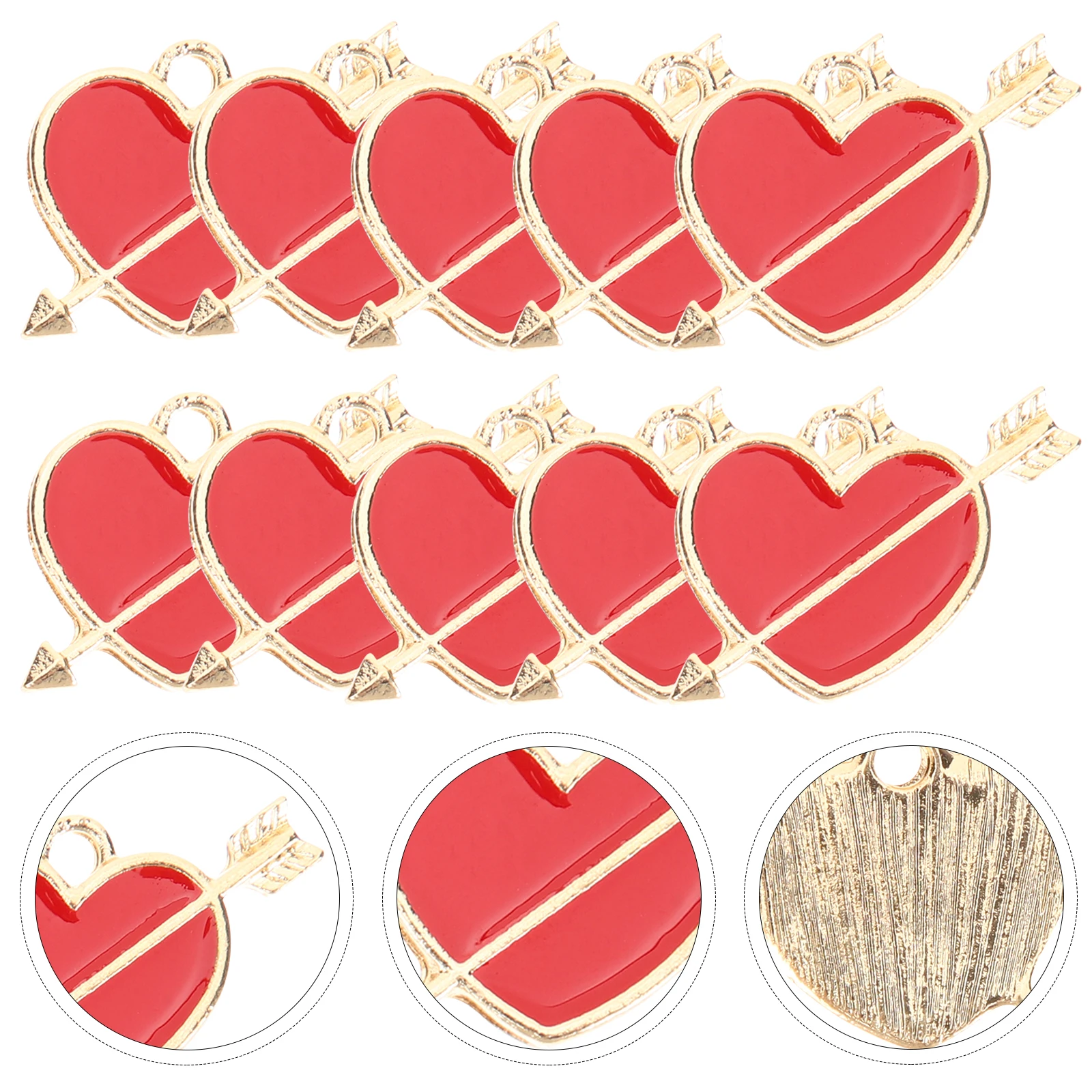 

10 Pcs Love Cupid Pendant Charms Turkish Eye for Jewelry Making Stainless Steel Supplies Necklace Heart Pendants Earrings