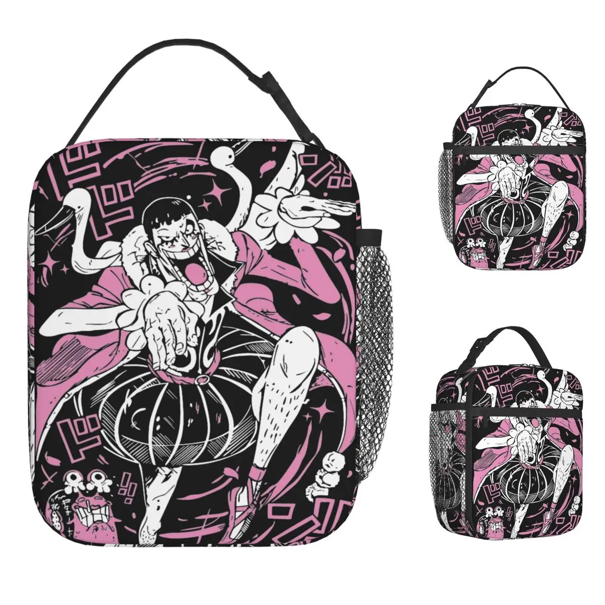 

Сумка для обеда Dandadan Mr. 2, повседневная коробка для завтрака для женщин, офисная портативная сумка-холодильник, оксфордская термосумка с принтом, сумки-тоут