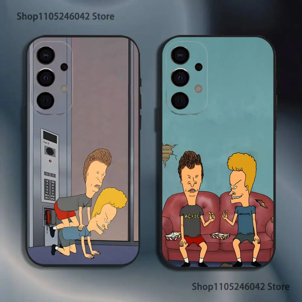 B-Beavis and Butthead Shockproof Phone Case For Samsung S26,S25,S24,S21,S22,S23,S30,Ultra,S20,Plus,Fe,Lite,5G Black Cover
