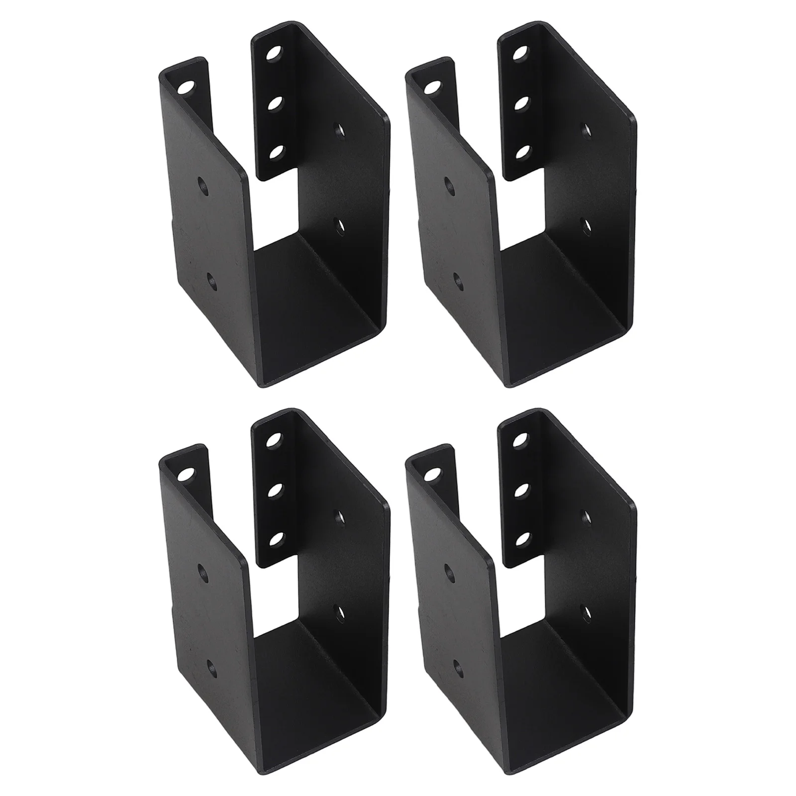 Construction Projects Beam Bracket Wood Hanger Easy Install for timber Connectors Beam Support 5.1x4.5x9.3 Cm Black Beam