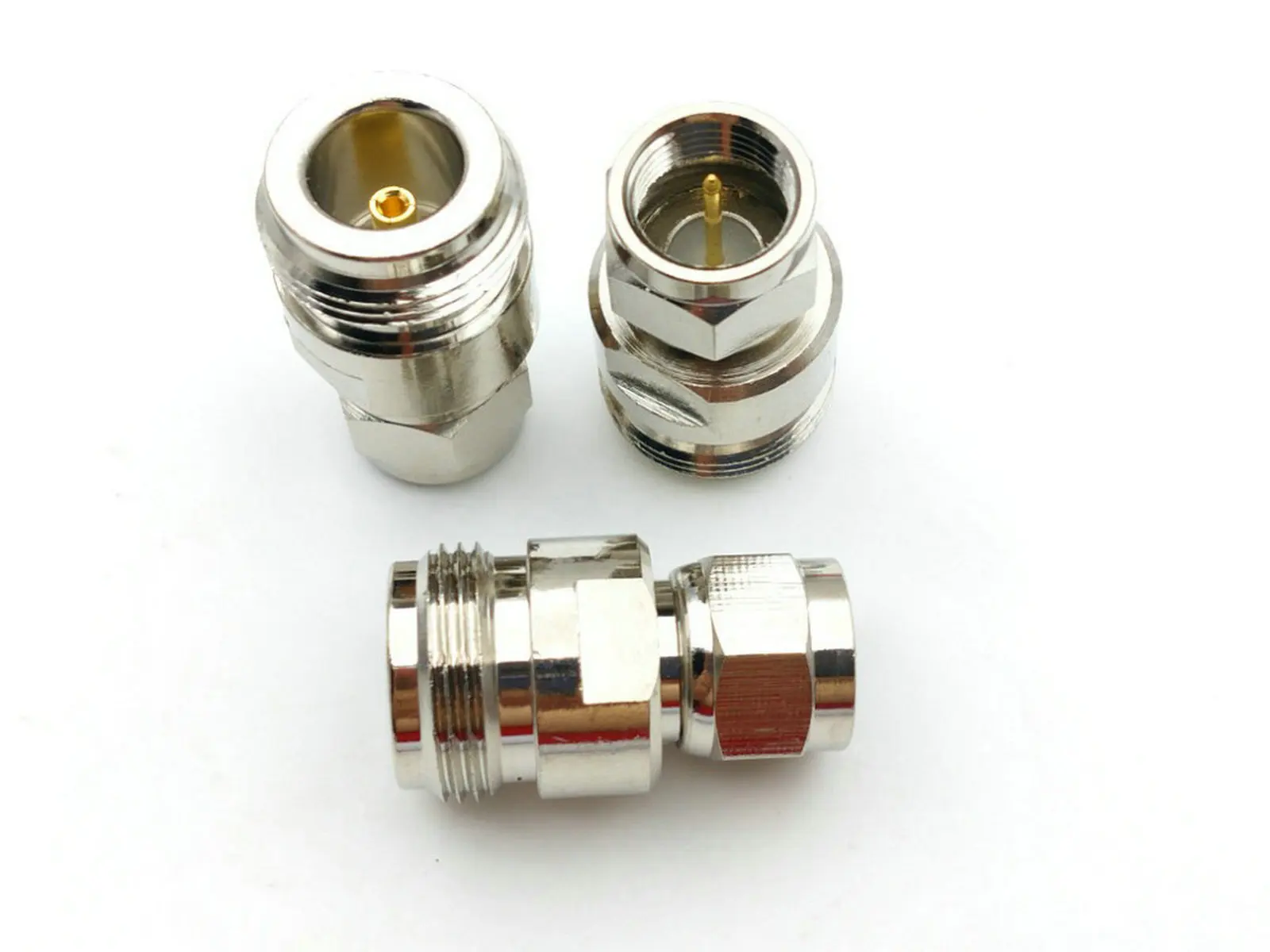 N-Type female jack to F male plug straight RF Coaxial Adapter CONNECTOR