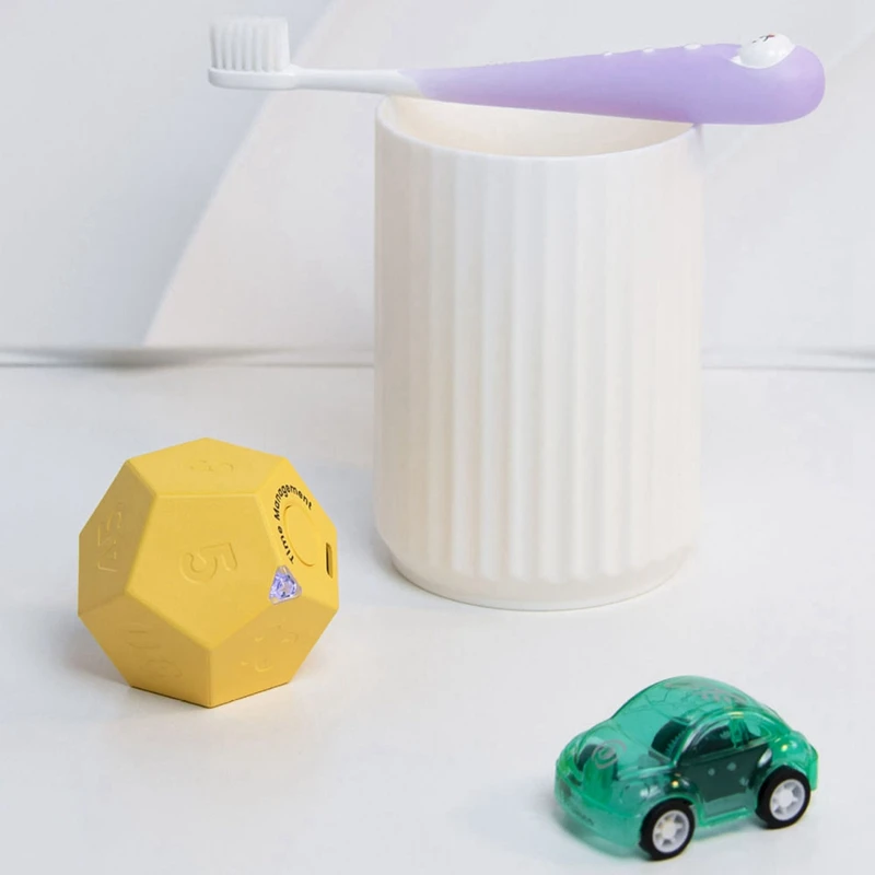 مؤقت صغير بالكامل دوديكاغون تدوير ، قابل لإعادة الشحن ، صوت ، اهتزاز ، ضوء ، إنذار ، مؤقت الوجه ، العد التنازلي