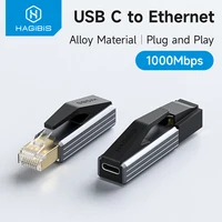 Hagibis USB C a Ethernet adaptador 1Gbps Gigabit USB C hembra a RJ45 macho convertidor de red para MacBook Pro iPhone 16 iPad XPS