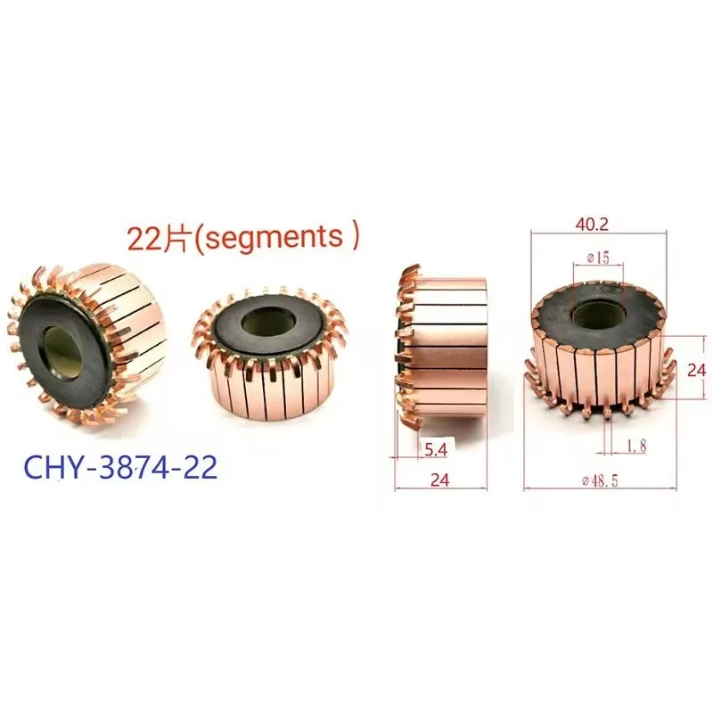 銅製ヘッド整流器リバーサー,40.2x15x24x22p,Chy-3874-22