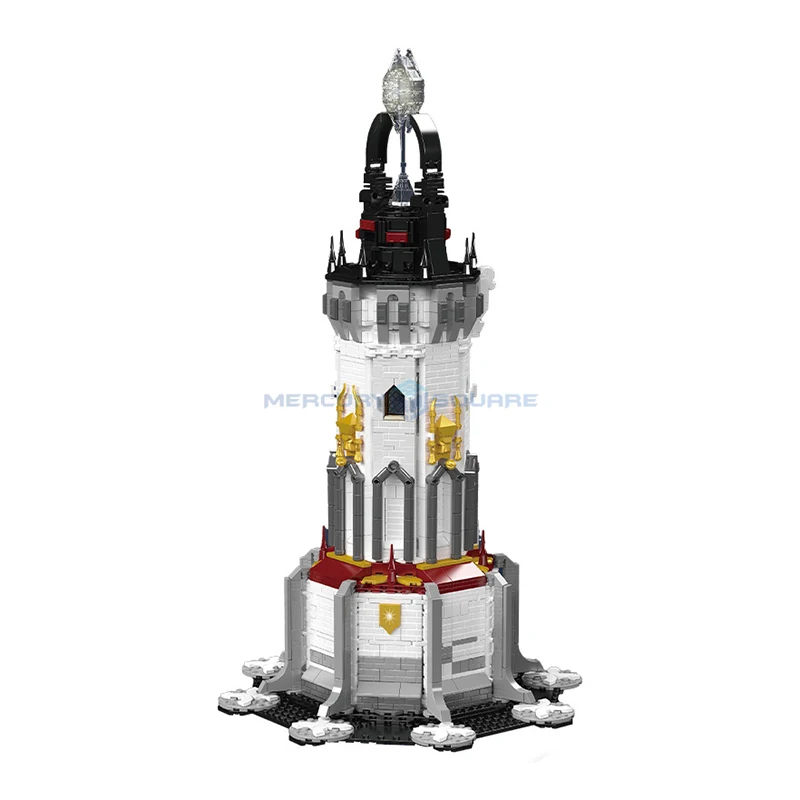 

Central Lighthouse Model Building Blocks MOC 16055 MidAge World Modular Bricks Ideas Medieval Architecture Toy Gift Kids Boys