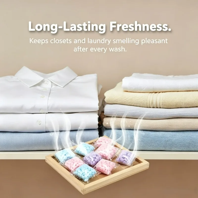 10-20PCS Scent Booster Laundry Pearls Long Lasting Freshness Nano Microcapsule Fragrance Beads Water Soluble for Home Use