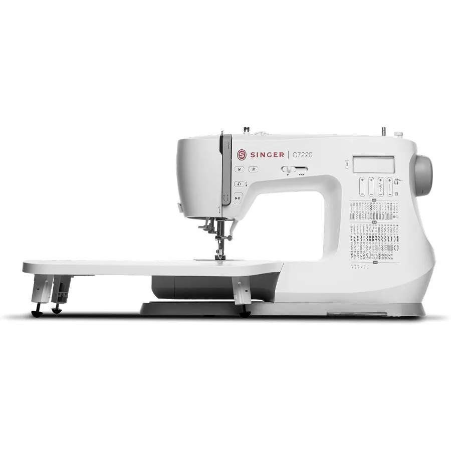 

C7220 Computerized Sewing Machine with Extension Table and Accessory Kit 200 Built-in Stitches 8 One-step Buttonhole Sty