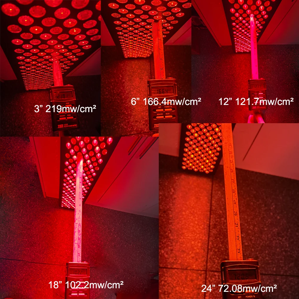 630 całego ciała 660nm 810 830 850nm z pionowymi, płaskimi lampkami do terapii na czerwonym panelu terapia światłem