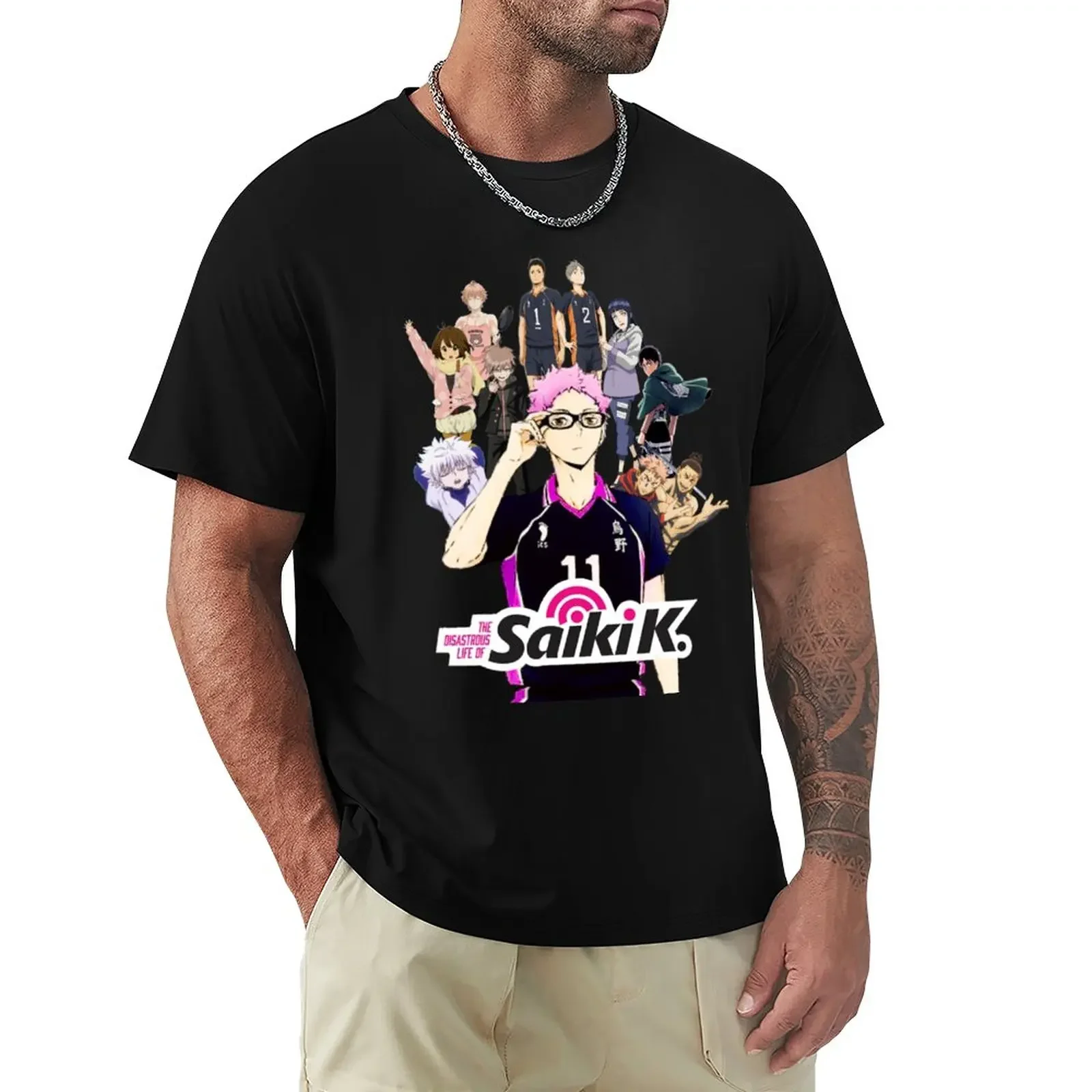 totally normal saiki kei T-Shirt blanks aesthetic clothes men t shirt