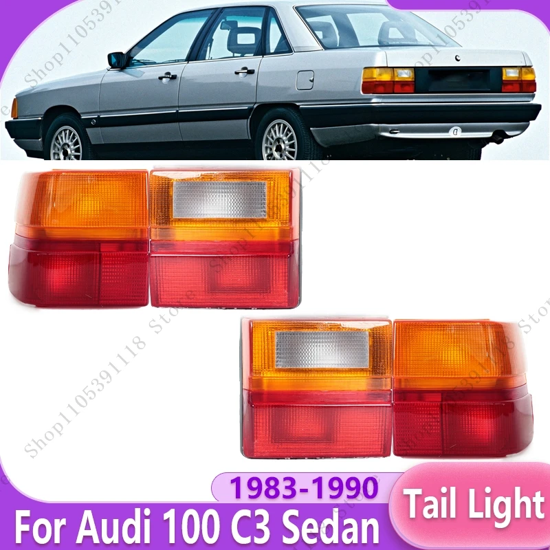 

Car Tail Light Assembly Rear Turn Signal Light Fog Brake Lamp Taillamp For Audi 100 C3 Sedan 1983 1984-1990 443945217 443945218