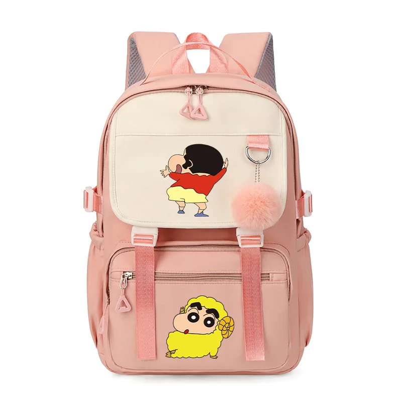 

Bandai Crayon Xiaoxin Same Style School Bag Backpack Large Capacity Middle School Student Load Reduction Backpack