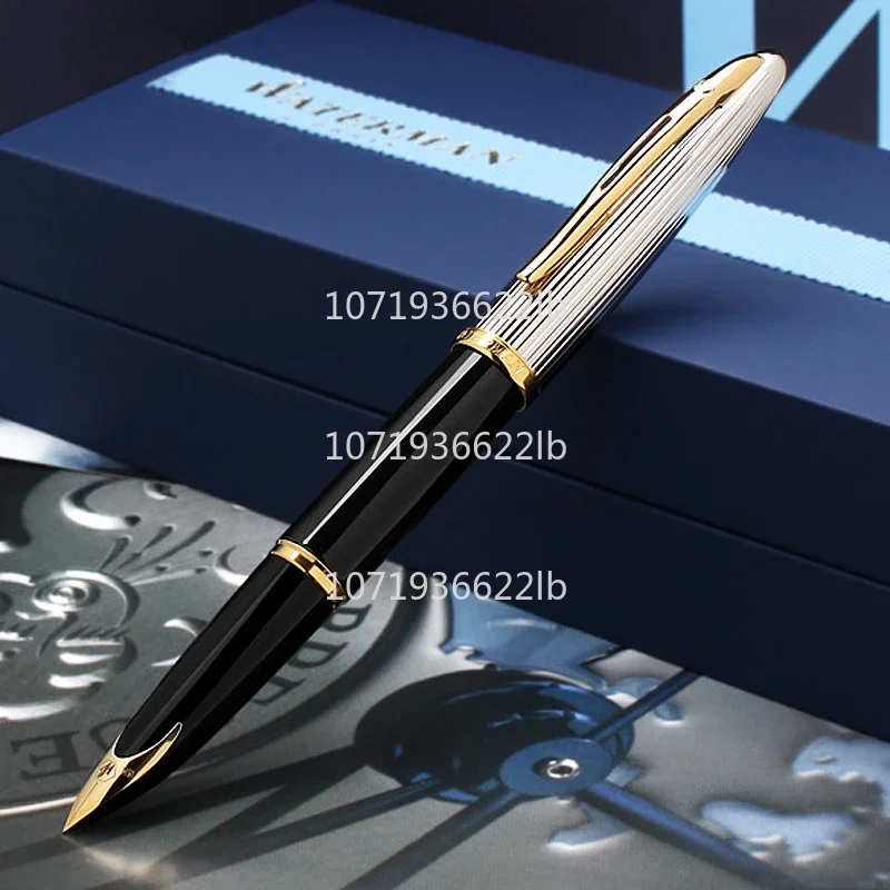 Original Waterman High-end Pen Fountain Pen 18k Gold Nib Gold/silver Clip 0.5mm/0.7mm Business Writing Stationery Gift