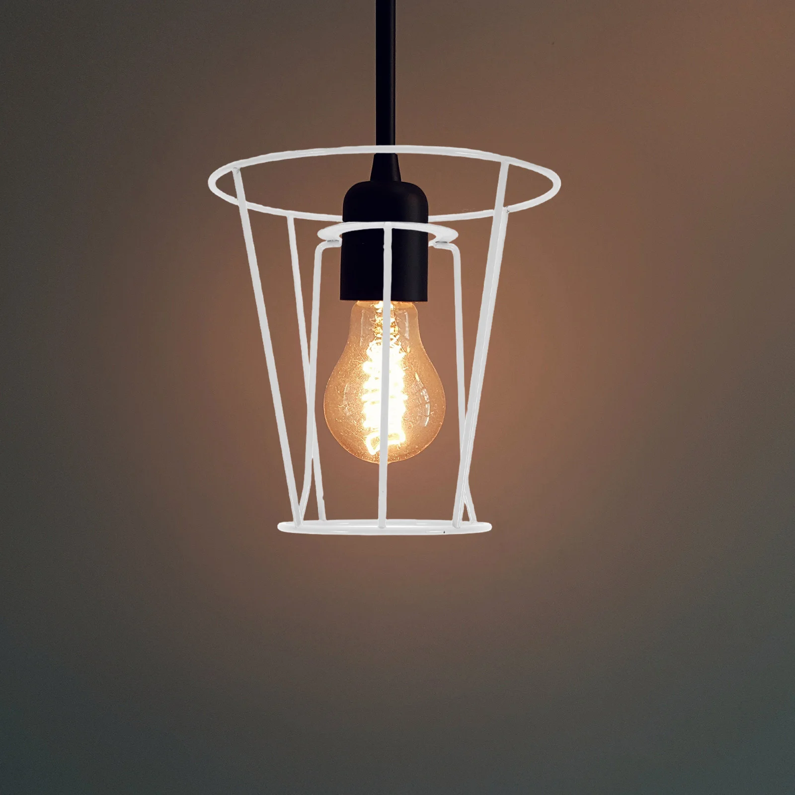 

Wire Light Shade Frame Hollow-Out Iron Wire Lampshade Frame DIY Lamp Shade Holder Ceiling Pendant Light Cover