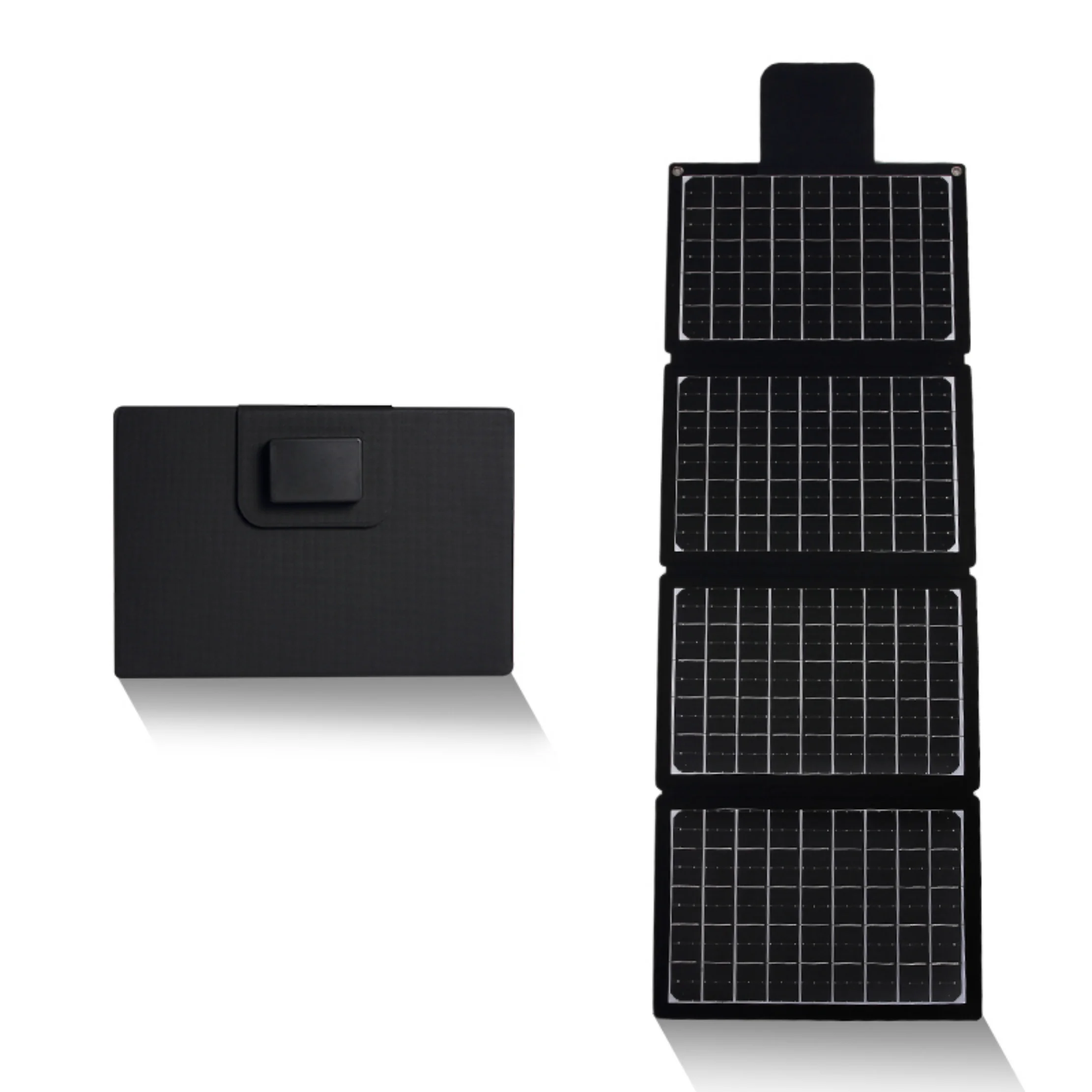 60W solar panel, 18V foldable solar panel charger, suitable for mobile phones, laptops, dual USB ports 5A DC output