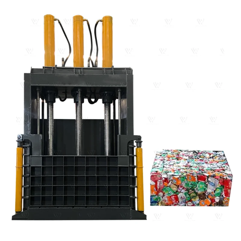 Hydraulic Baler Compactor for Pet Bottle Metal Sawdust Plastic Cardboard Press Baling Machine Custom