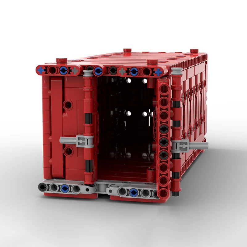 Klocki konstrukcyjne City Cars Model Moc Modularny Model Kontenera Morskiego Technologia Cegiełka Zestaw Obronny Zabawka Prezent na Boże Narodzenie