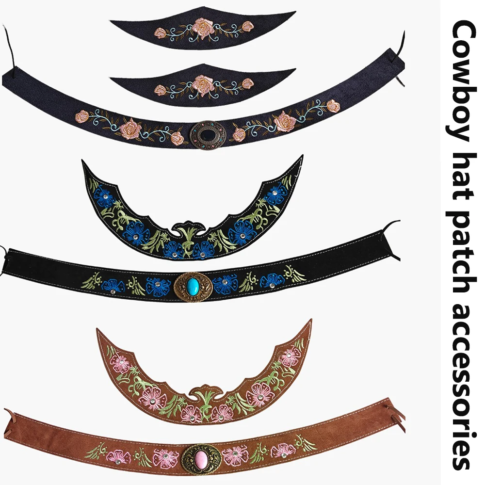 novo-conjunto-de-acessorios-para-chapeu-de-cowboy-2026-faixa-de-chapeu-bordada-da-moda-e-acessorios-unissex-para-chapeu-de-palha-para-decoracao-externa