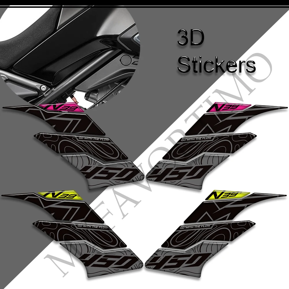 New Motorcycle Tank pad Side Grips Knee Fuel Oil Stickers hand guard mudguard decals kit For CFMOTO 450MT 450 MT Adventure Bike - view 5